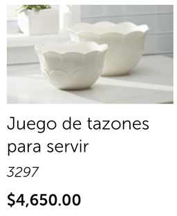 Juego de tazones para servir 