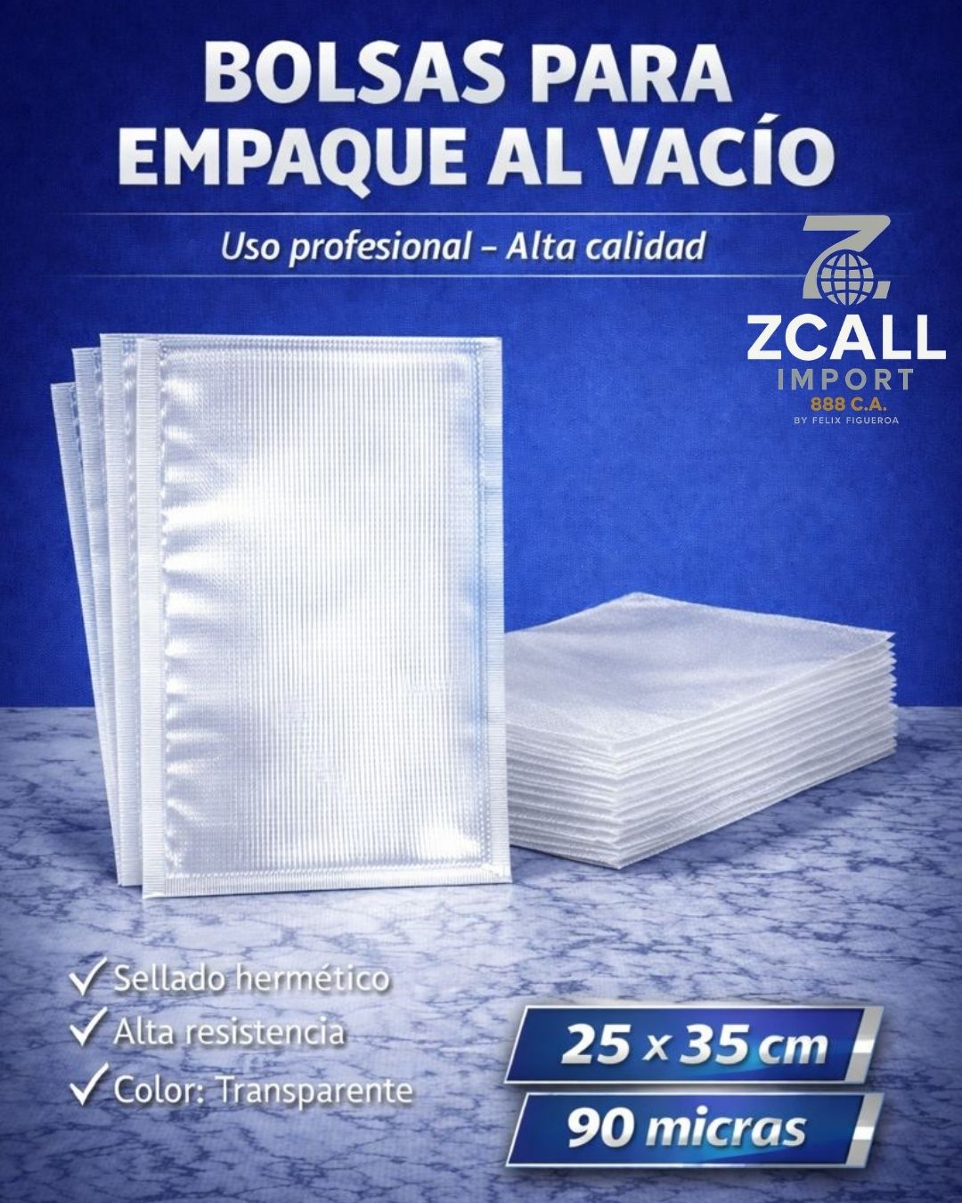 Bolsa 25x35 corrugada transparente 
