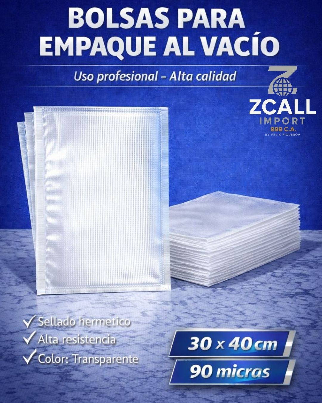 Bolsa 30x40 corrugada transparente  _0
