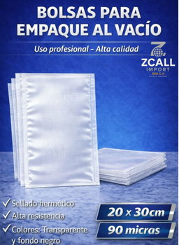 Bolsa 20x30 corrugada transparente 