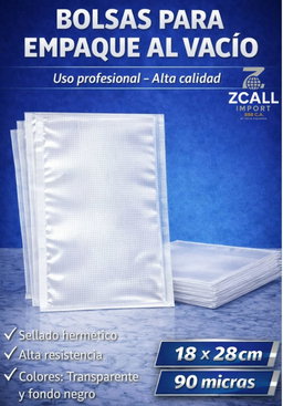 Bolsas 20x25cm corrugada transparente