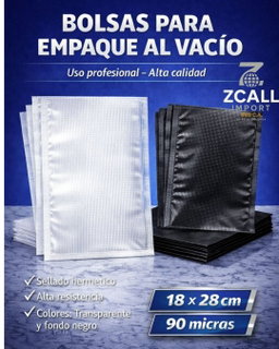 Bolsas 20x25cm corrugada transparente