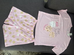 Girls Pink cookies PJ set