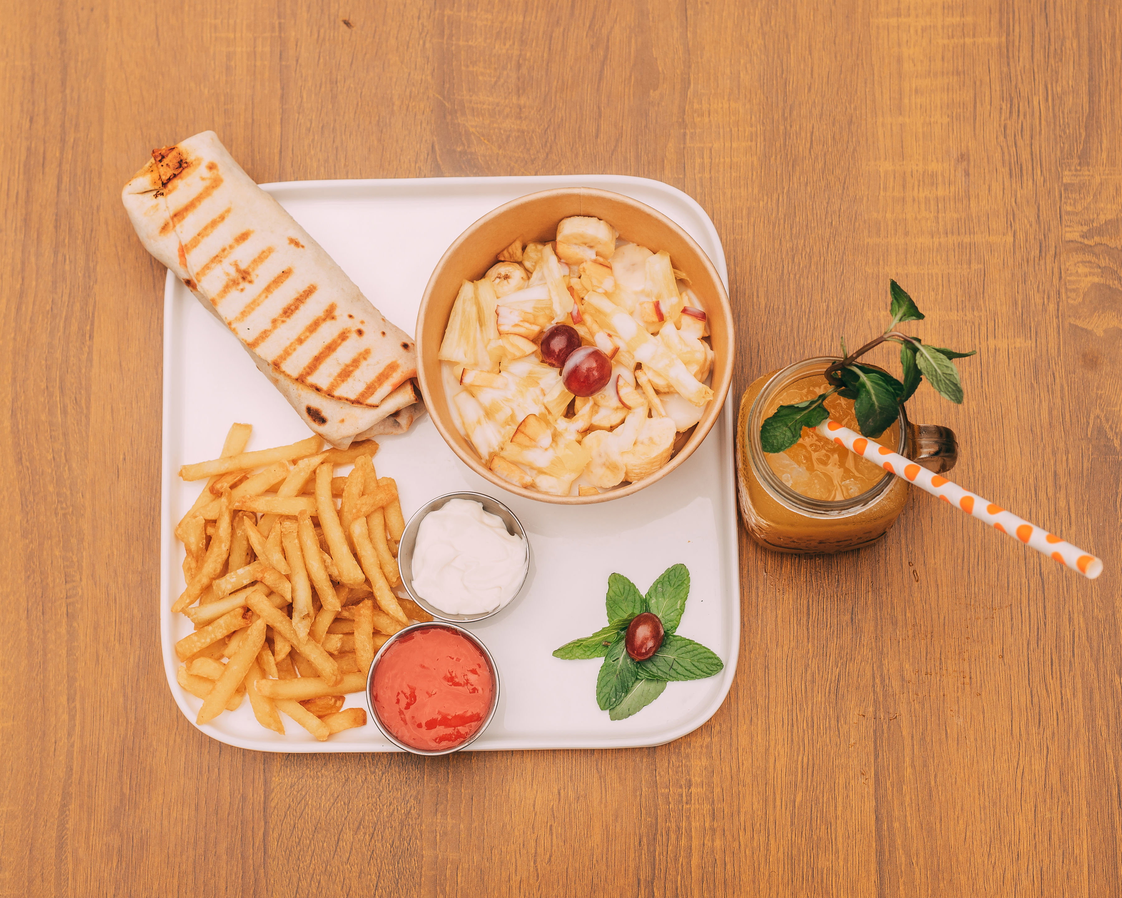 Pick & Roll | Chicken Wrap + Fries_1