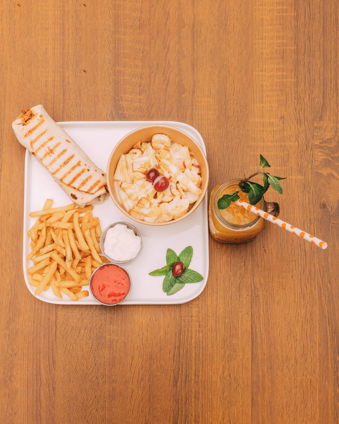 Pick & Roll | Chicken Wrap + Fries