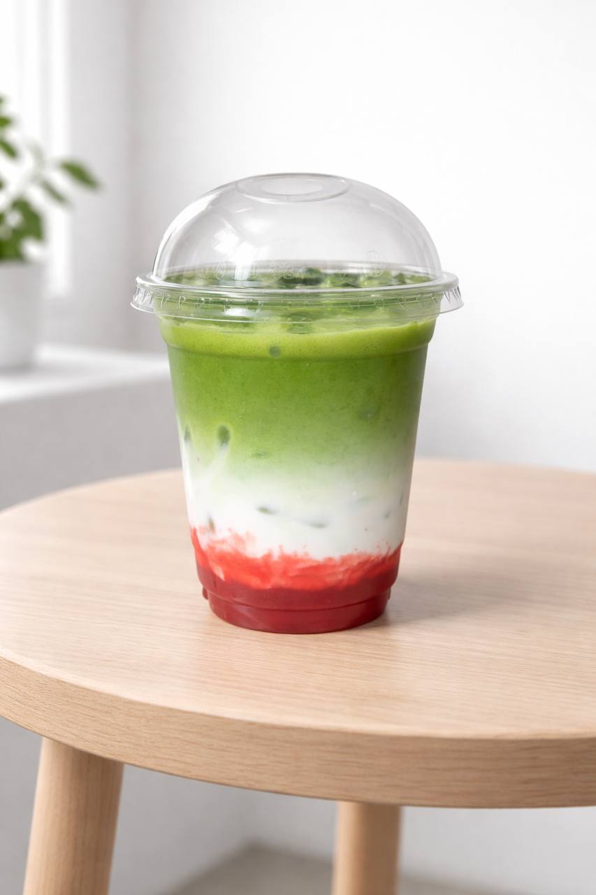 Strawberry Matcha Latte