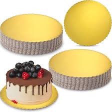 1812 CAKE BOARD ROUND 10X10 GOLD 