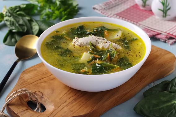 SOUP | Clear Soup with Seaweeds & Shreds of Chicken