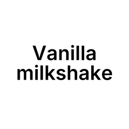Milkshake Vanille