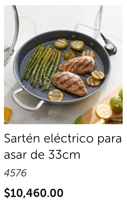 Sartén eléctrico antiadherente de 33cm