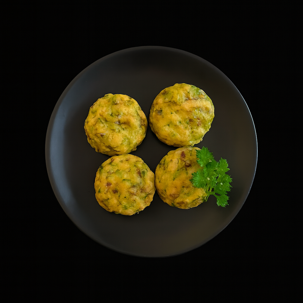 Muffins de pechuga de pollo con champiñones y queso