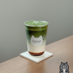 (upsize) iced earl grey matcha latte