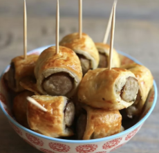 Sausage & Pesto pastry roll