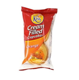 Kiss Cream Filled Cupcakes (Orange)