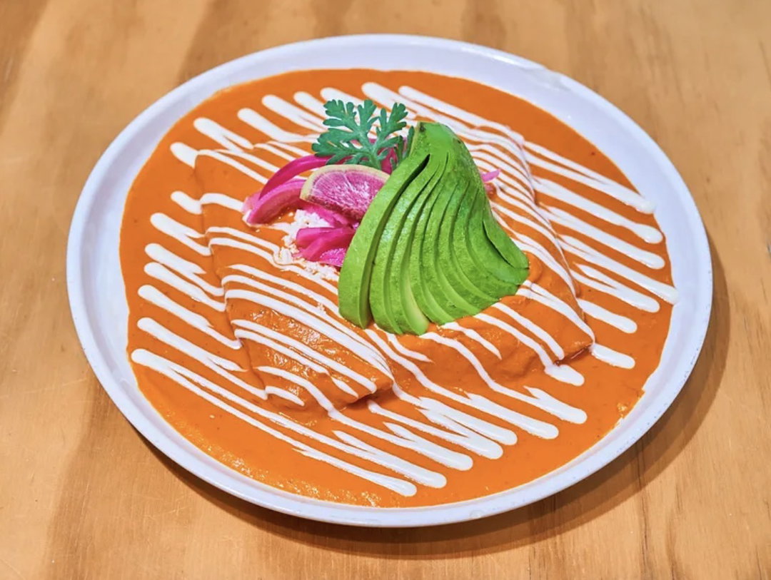 Entomatadas vegetarianas.