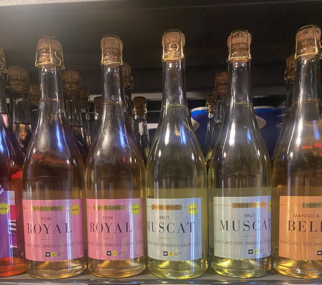 100% Sparkling Grape Juice