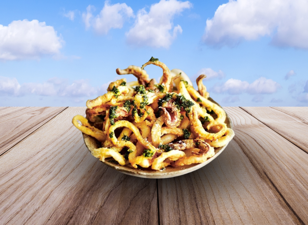 Tender Battered Squid Bites (Seafood Street Snack)