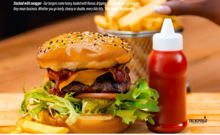 BURGERS <<< Republic Cafe >>>