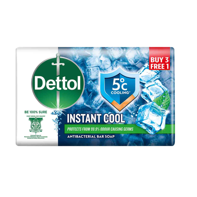 Dettol JUMP Body Soap Cool 100g x 4