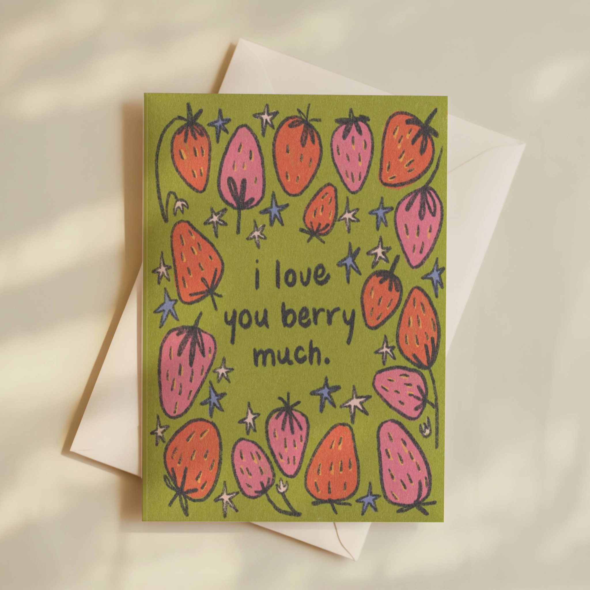 I Love You Berry Much Card (A5)_0