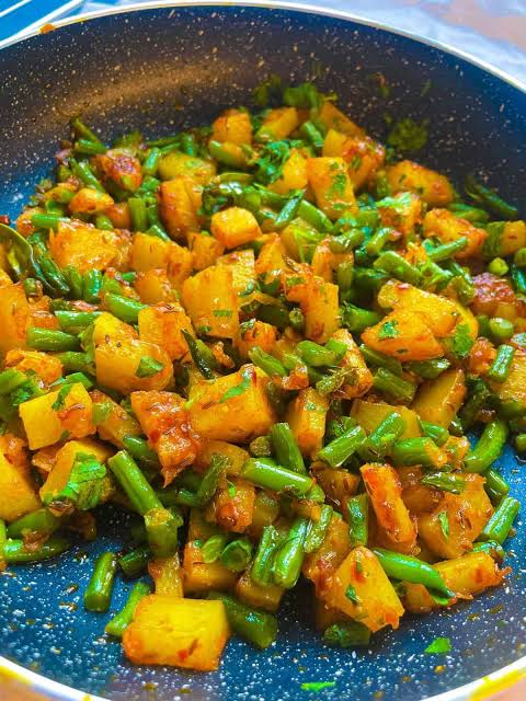Green beans and potatoes Curry_0