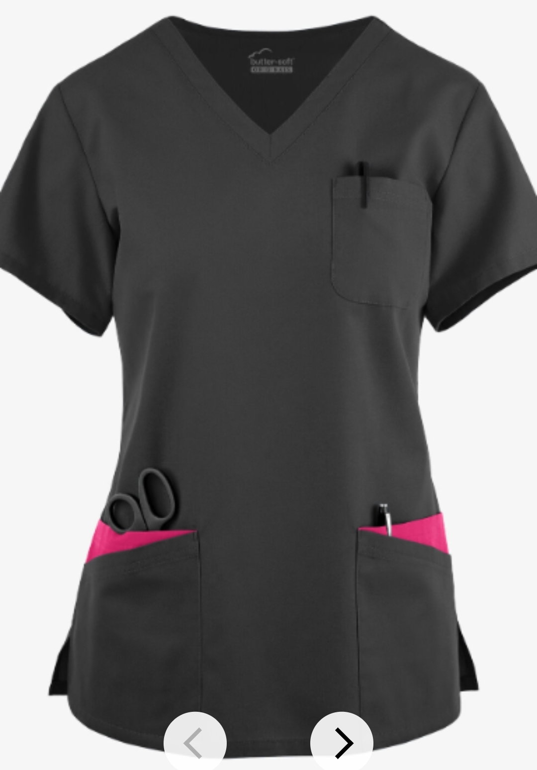 Black/Fuschia Top Buttersoft_1