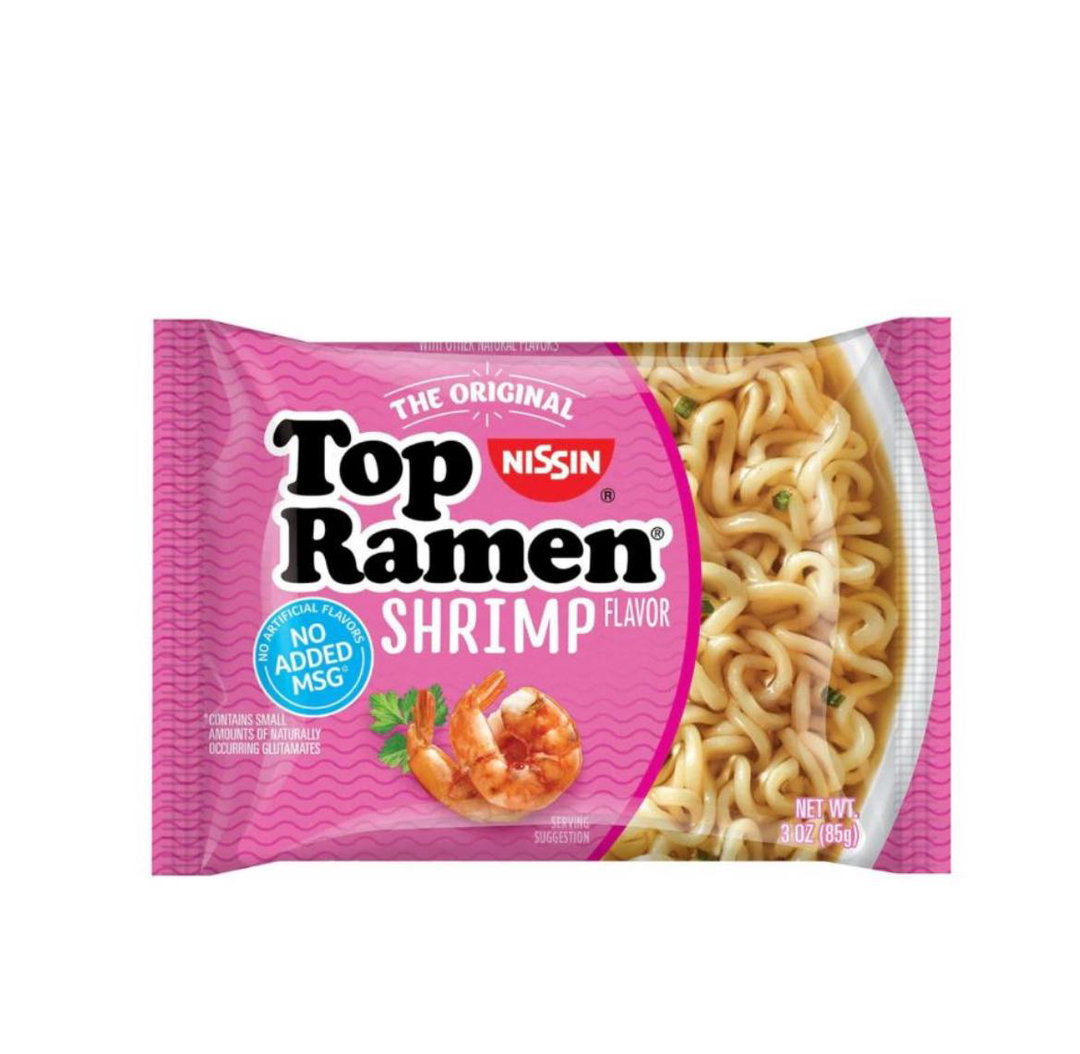 Top Ramen Shrimp Flavour
