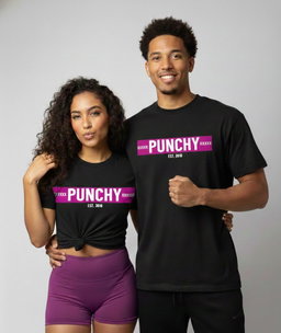 Black Punchy Tees