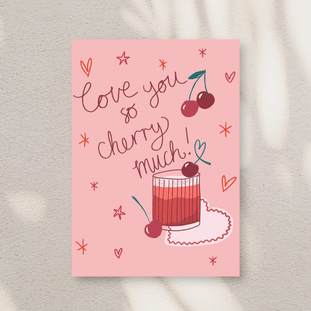 Love You So Cherry Much Card (A5)_0