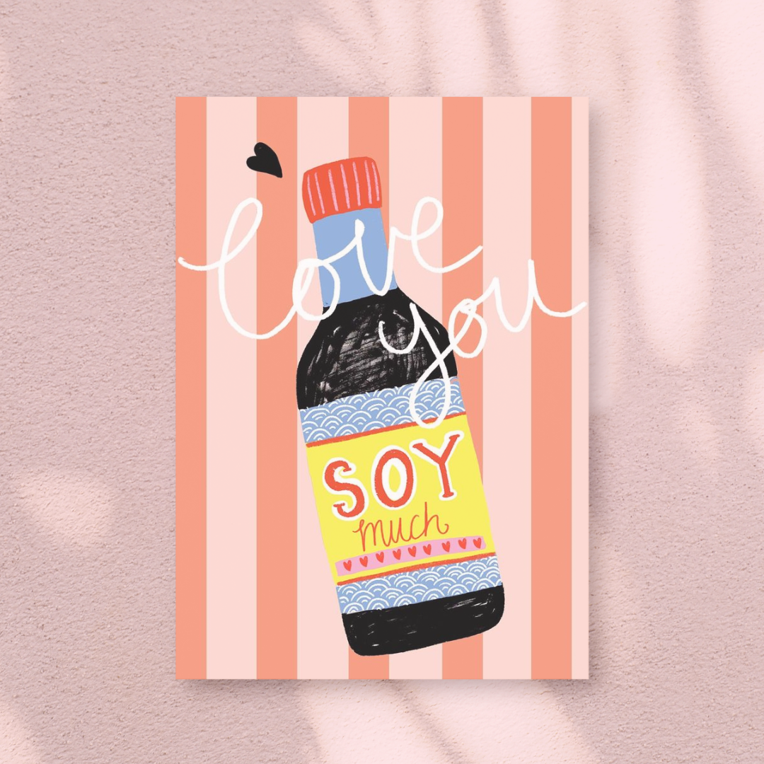 Love You Soy Much Card (A5)_0