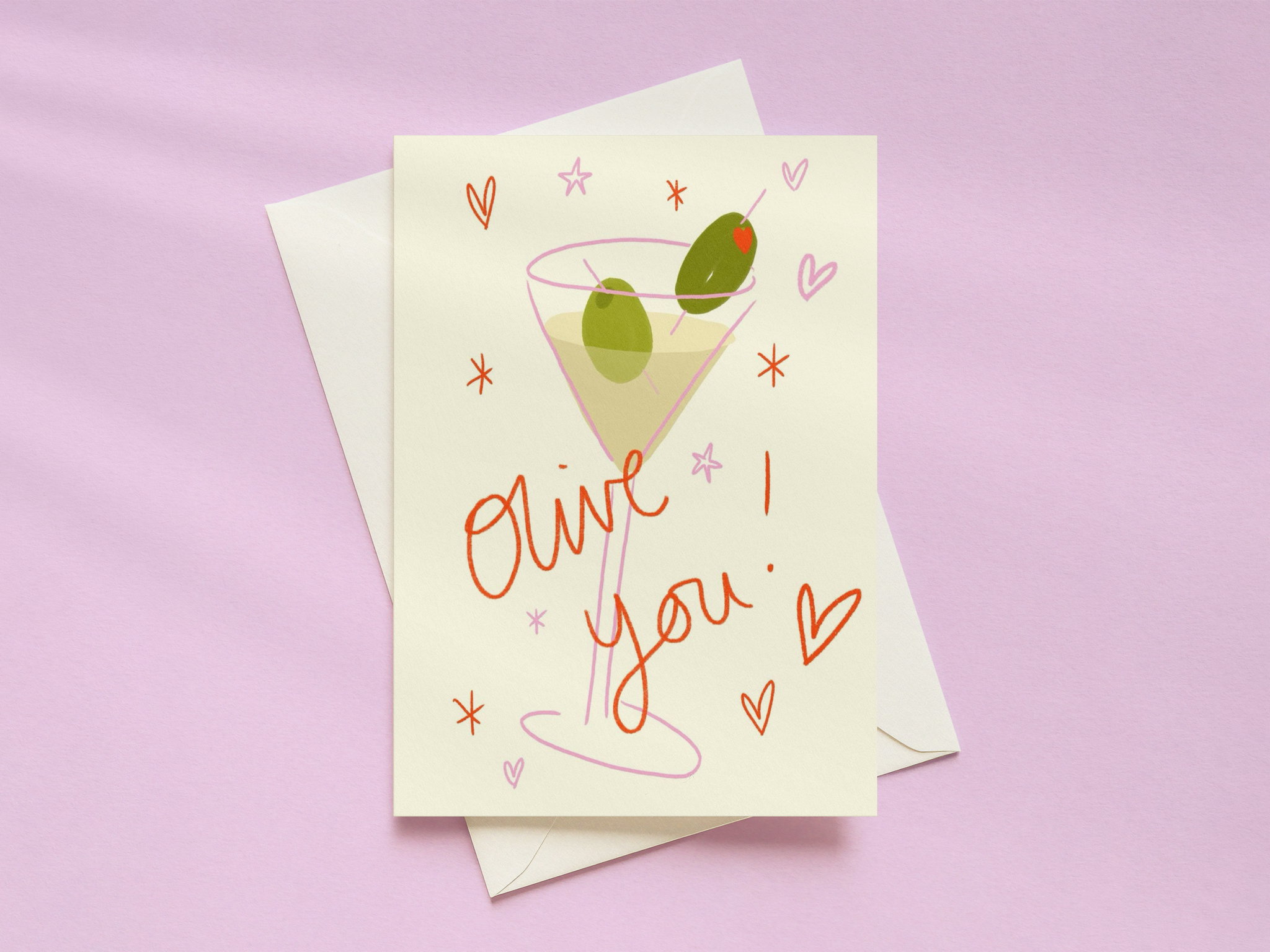 Olive You Card (A5)_0