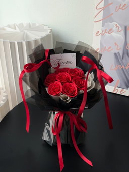  7 Stalk Awakening Soap Rose Bouquet