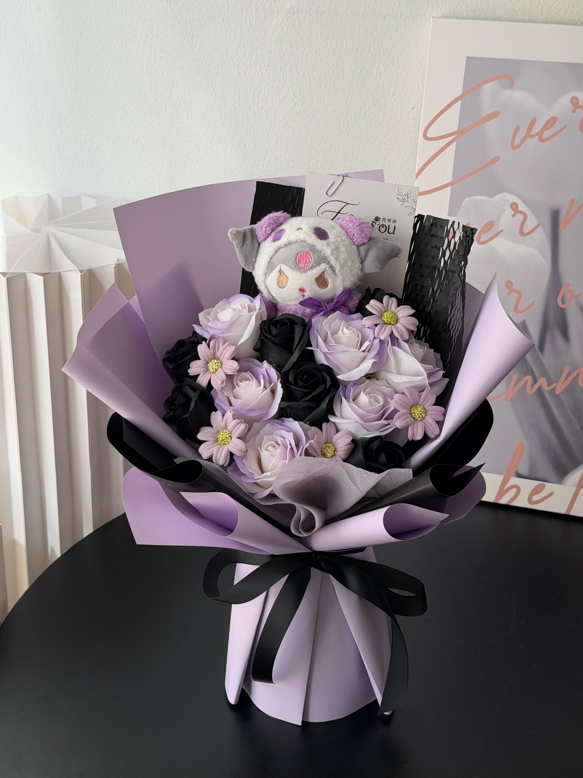 Kuromi Soap Rose Bouquet_0