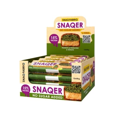 SF SNAQER Glazed bar, Peanuts Pistachio & Kunafa