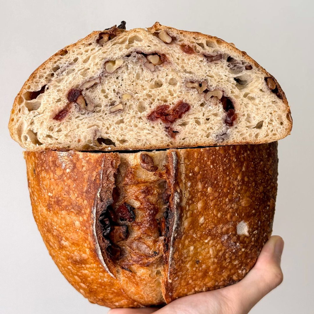 Cranberry Walnut Sourdough Loaf