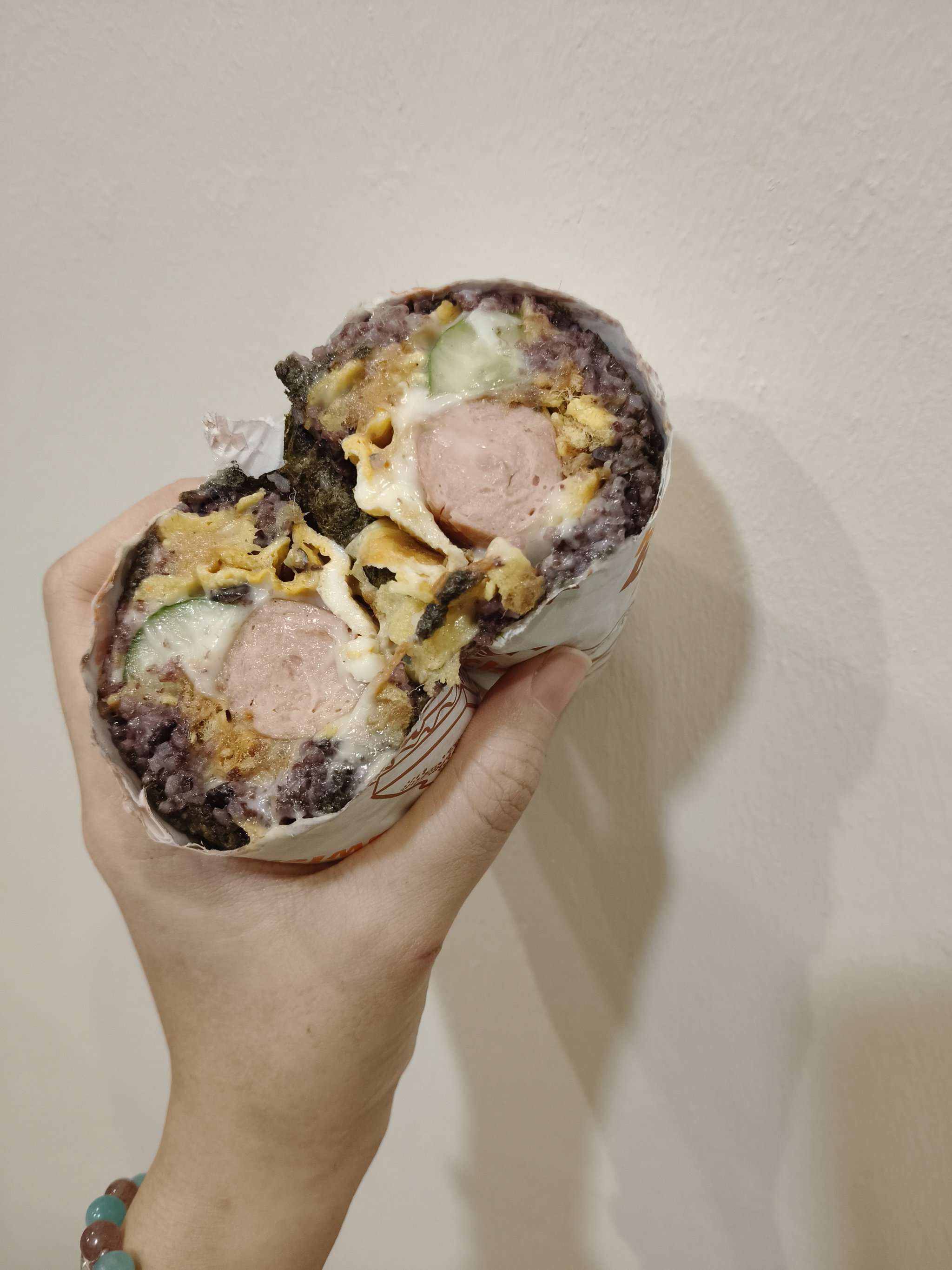 芝士香肠紫米饭团_0