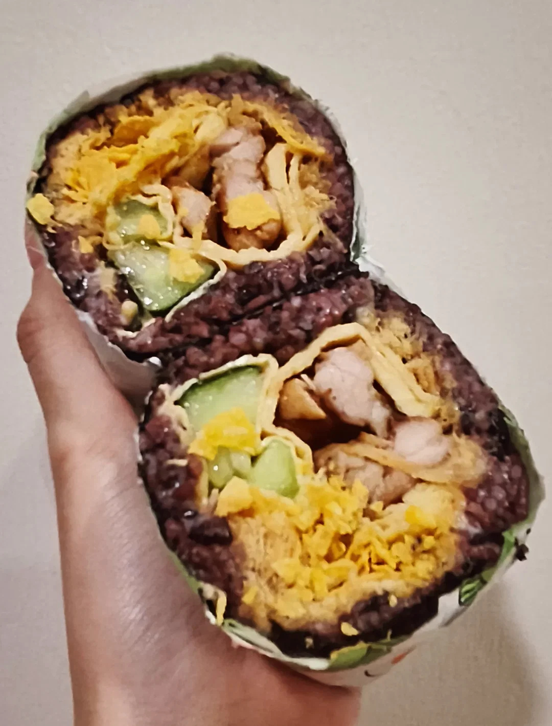 香煎鸡扒紫米饭团