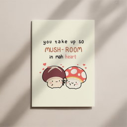 Mushroom Card (A5)