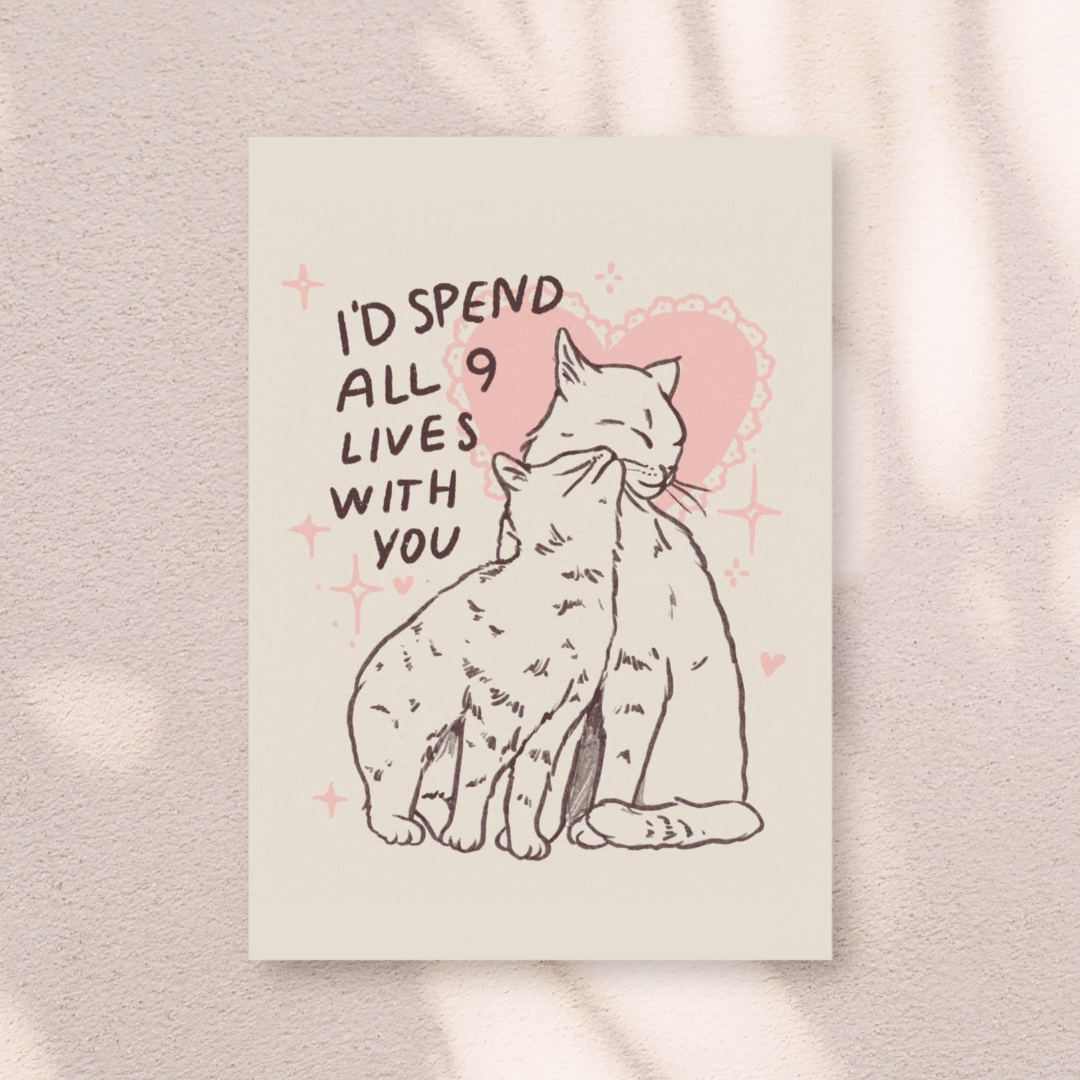 9 Lives Cat Card (A5)_0