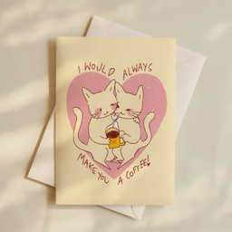 I would Make You Coffee Card (A5)