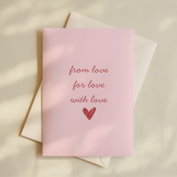 From Love For Love With Love Card (A5)