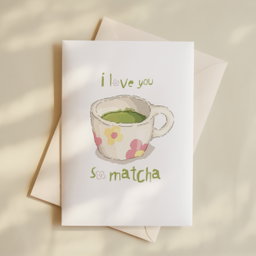I love You So Macha Card (A5)