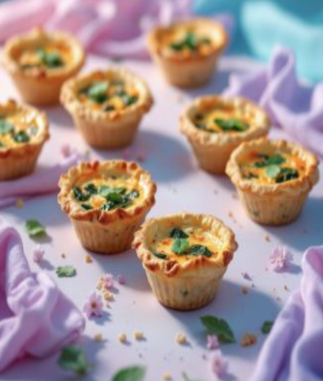 MINI QUICHE Spinach & Goat Cheese