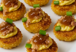 Bacon &  Caramelised Onions PANKO CRUSTED DEVILED EGG