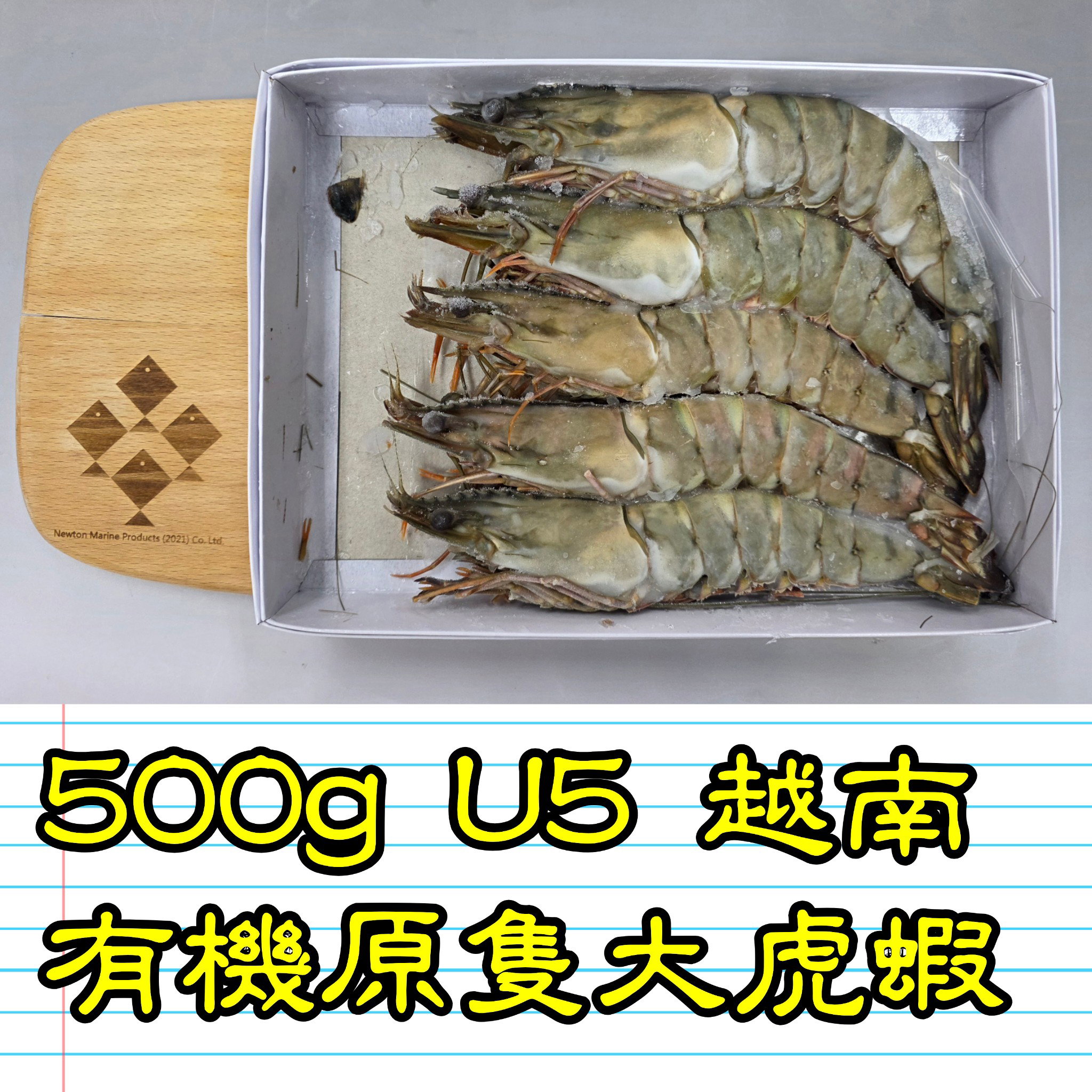 500g U5 越南有機原隻大虎蝦_1