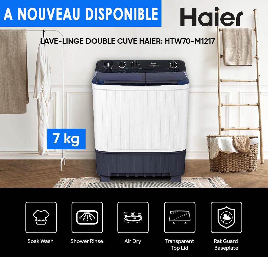 Machine à laver Haier 7kg