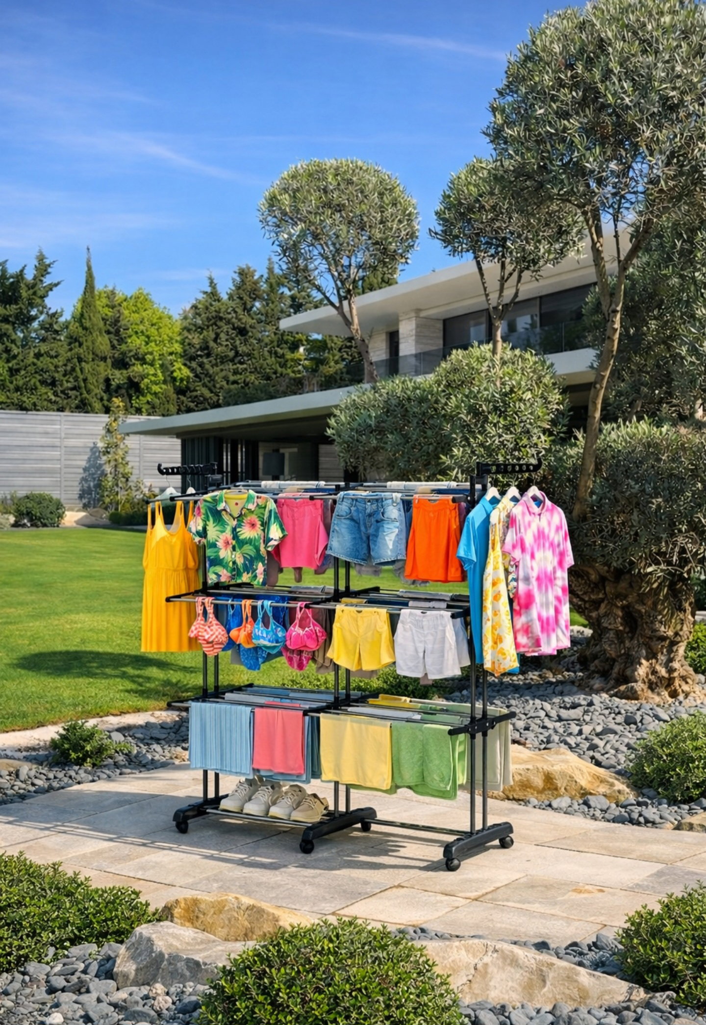 Heavy Duty Double Side Clothes Drying Rack_2