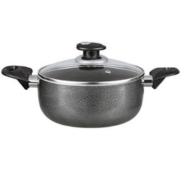 Brentwood BPS-207G 7-Piece Non-Stick Aluminum Cookware Set, Granite 