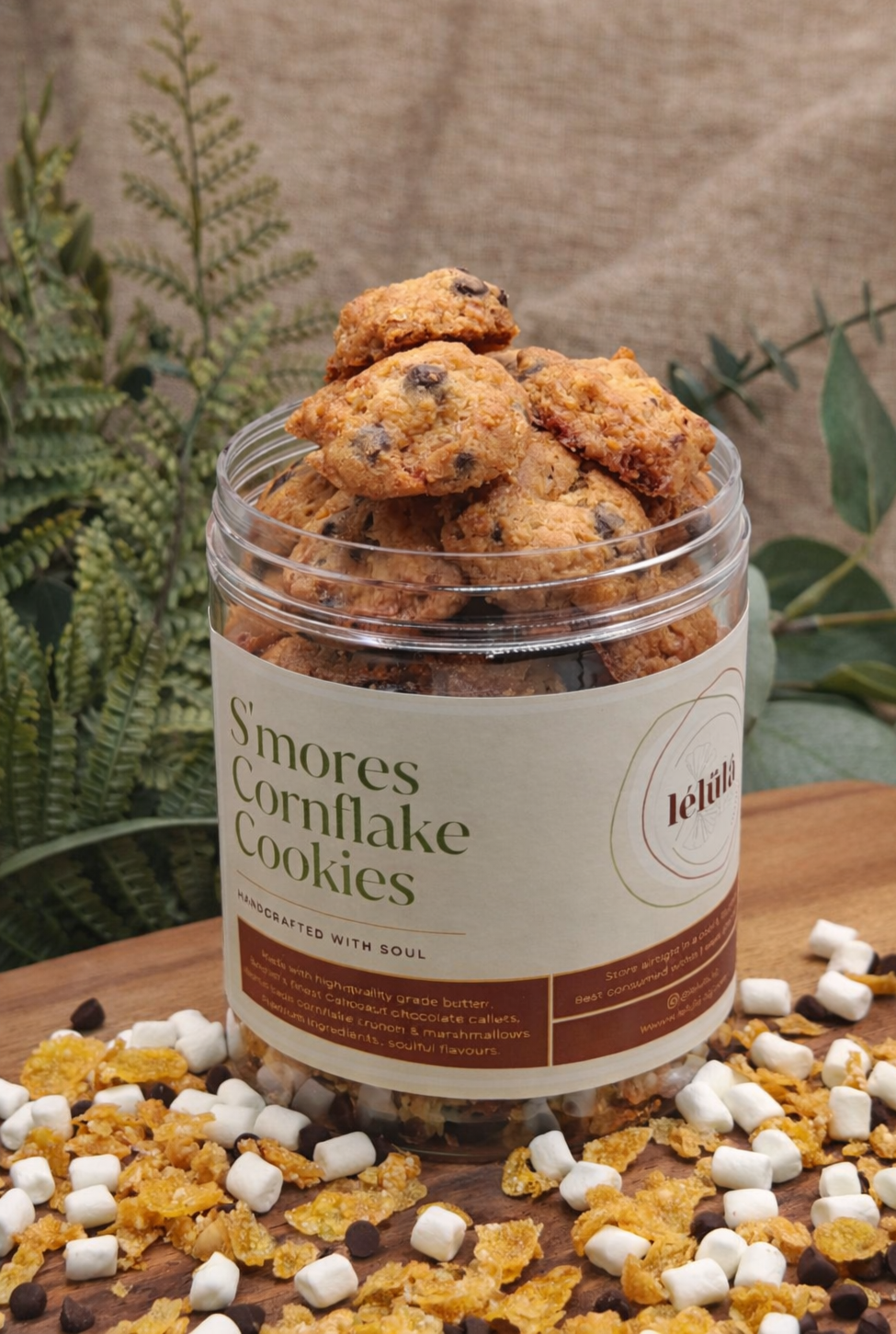 S'mores Cornflake Cookies