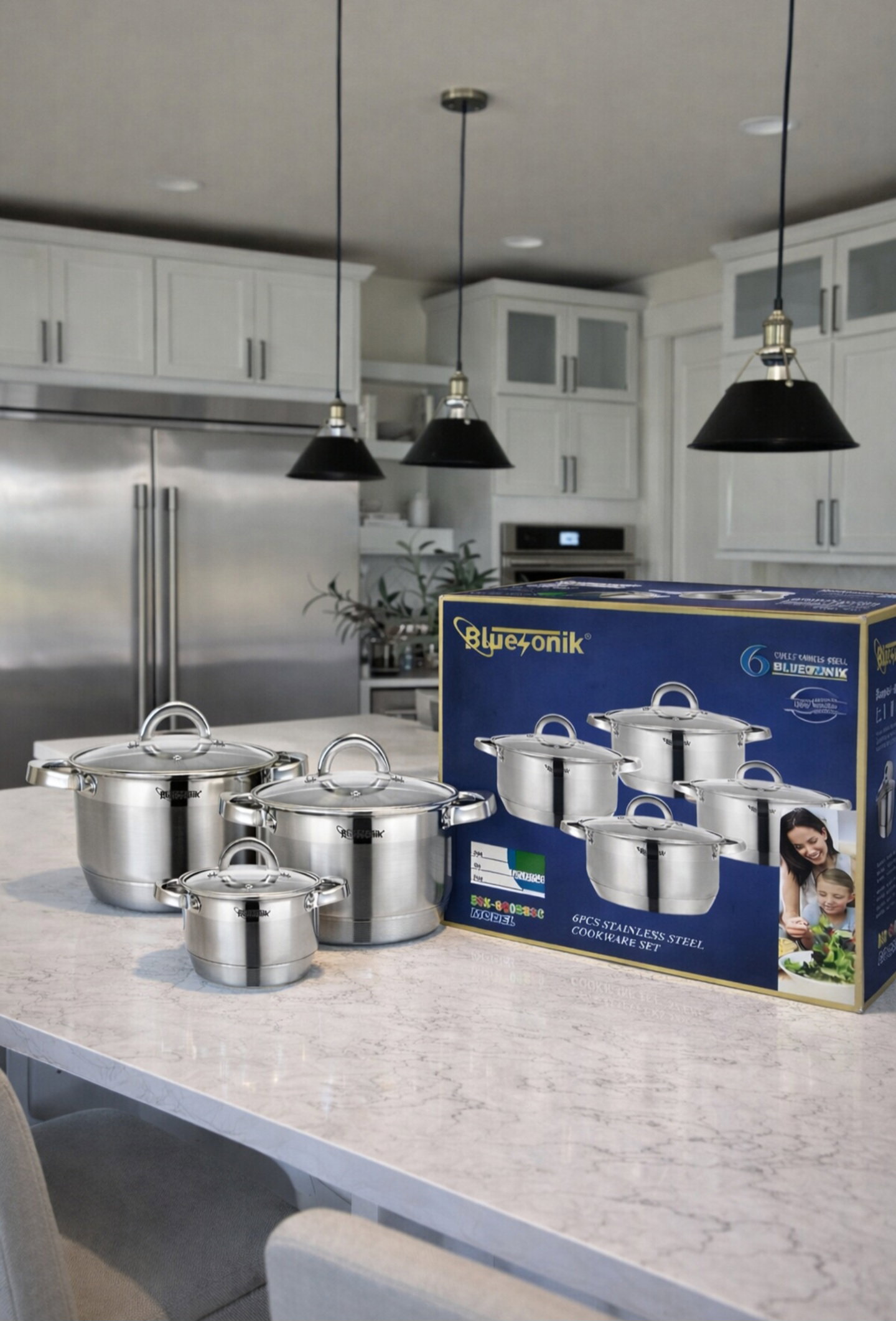 6pcs Stainless Steel Cookware Set_0